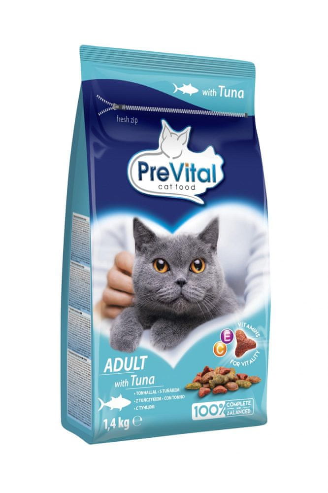 PreVital granule mačka Adult tuniak 4 x 1,4 kg